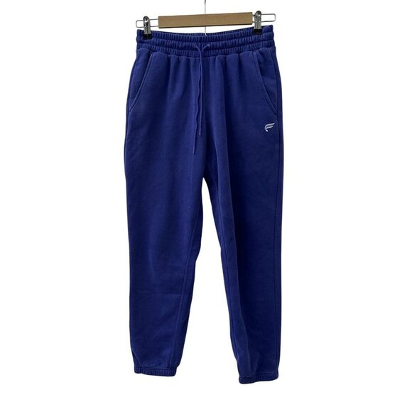 Fabletics Fleece Workout Jogger Sweatpants Drawstring Waist Royal Blue Men 26 - Picture 1 of 13